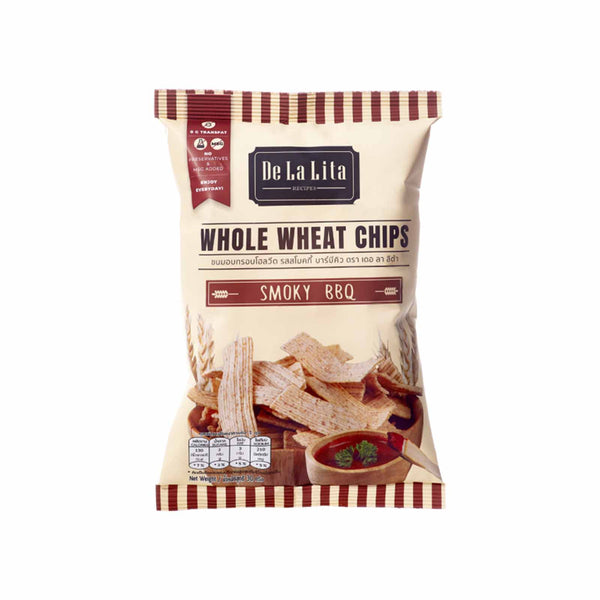 De La Lita Whole Wheat Chips Smoky BBQ Flavour 70g