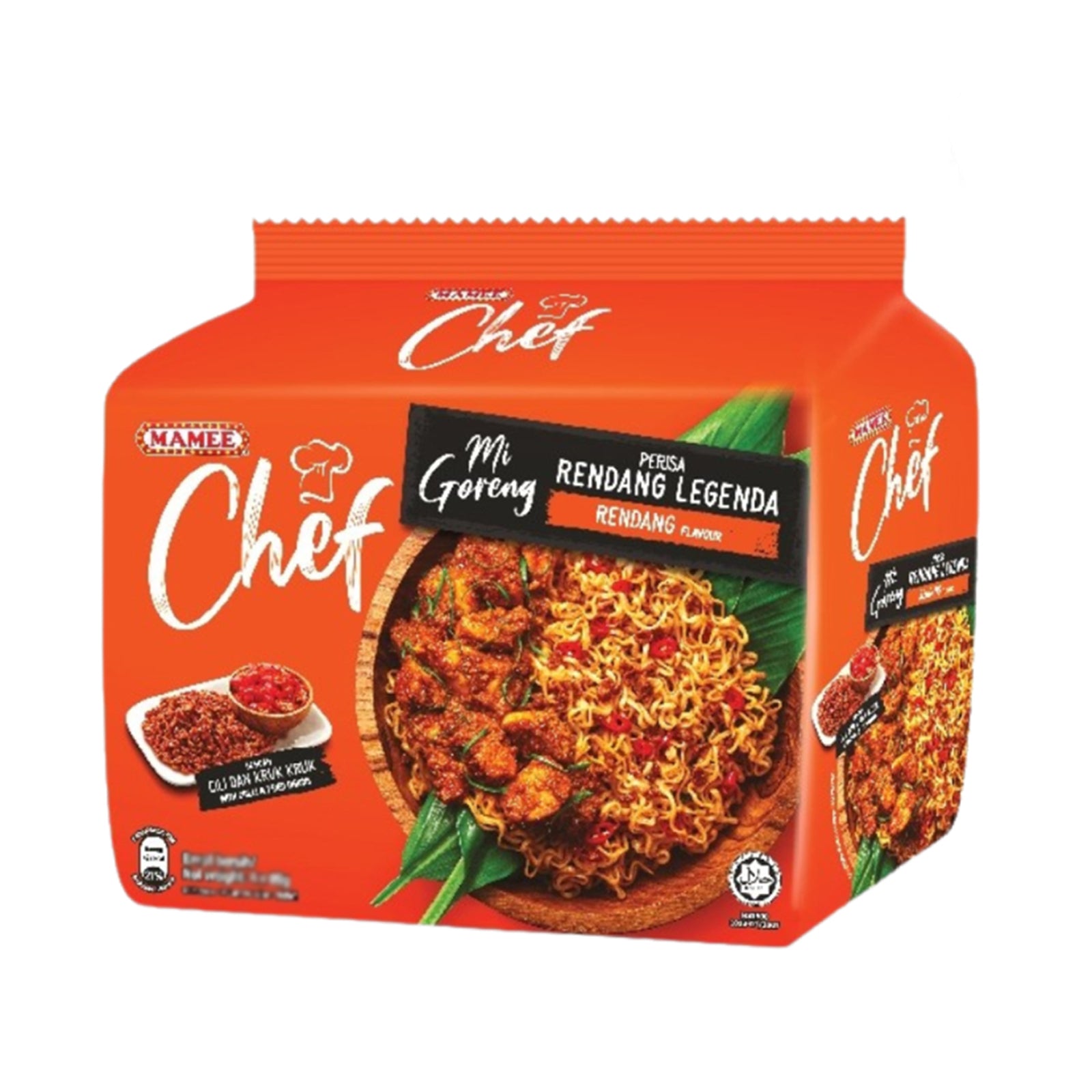 Mamee Chef Mi Goreng Rendang 89g x 4