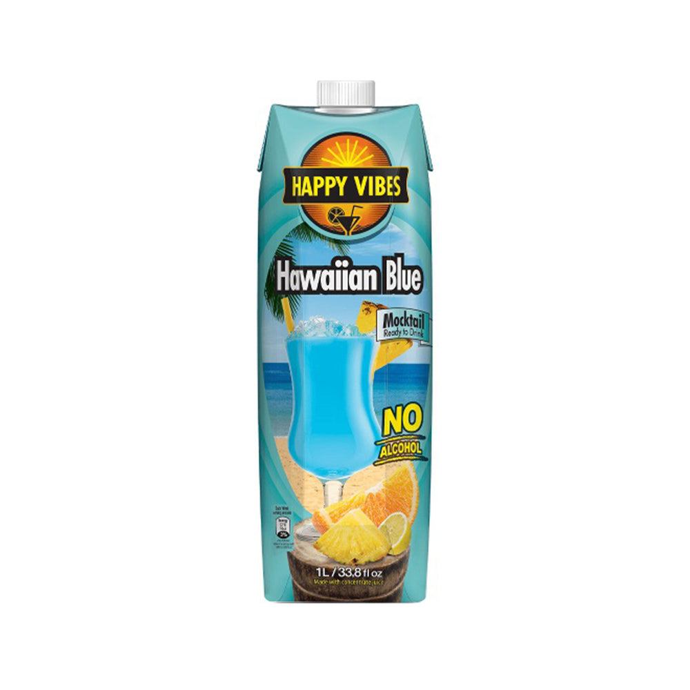 Happy Vibes Mocktails Hawaiian Blue 1L