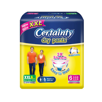 Certainty Daypants Adult Diapers XXL 6pcs/pack