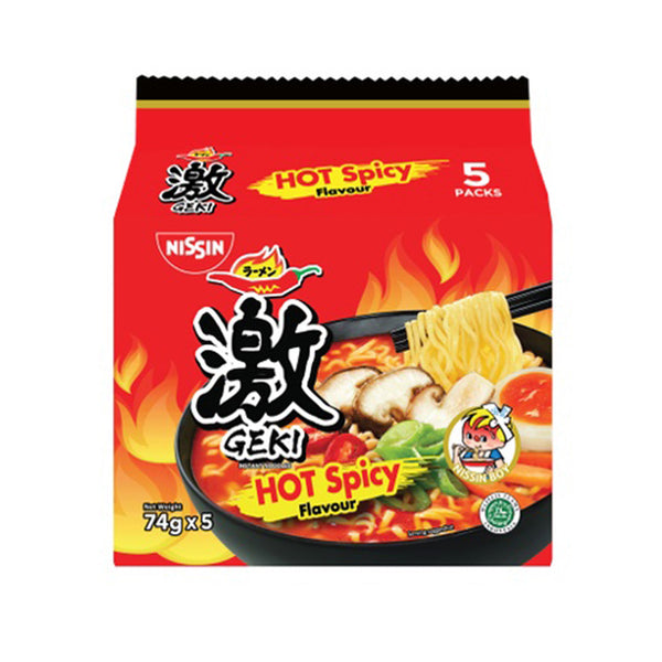 Nissin Geki Hot Spicy Flavor 74g x 5