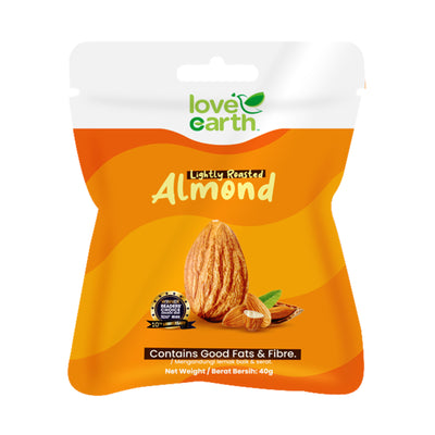 Love Earth Lightly Roasted Almond Snack Pack 40g