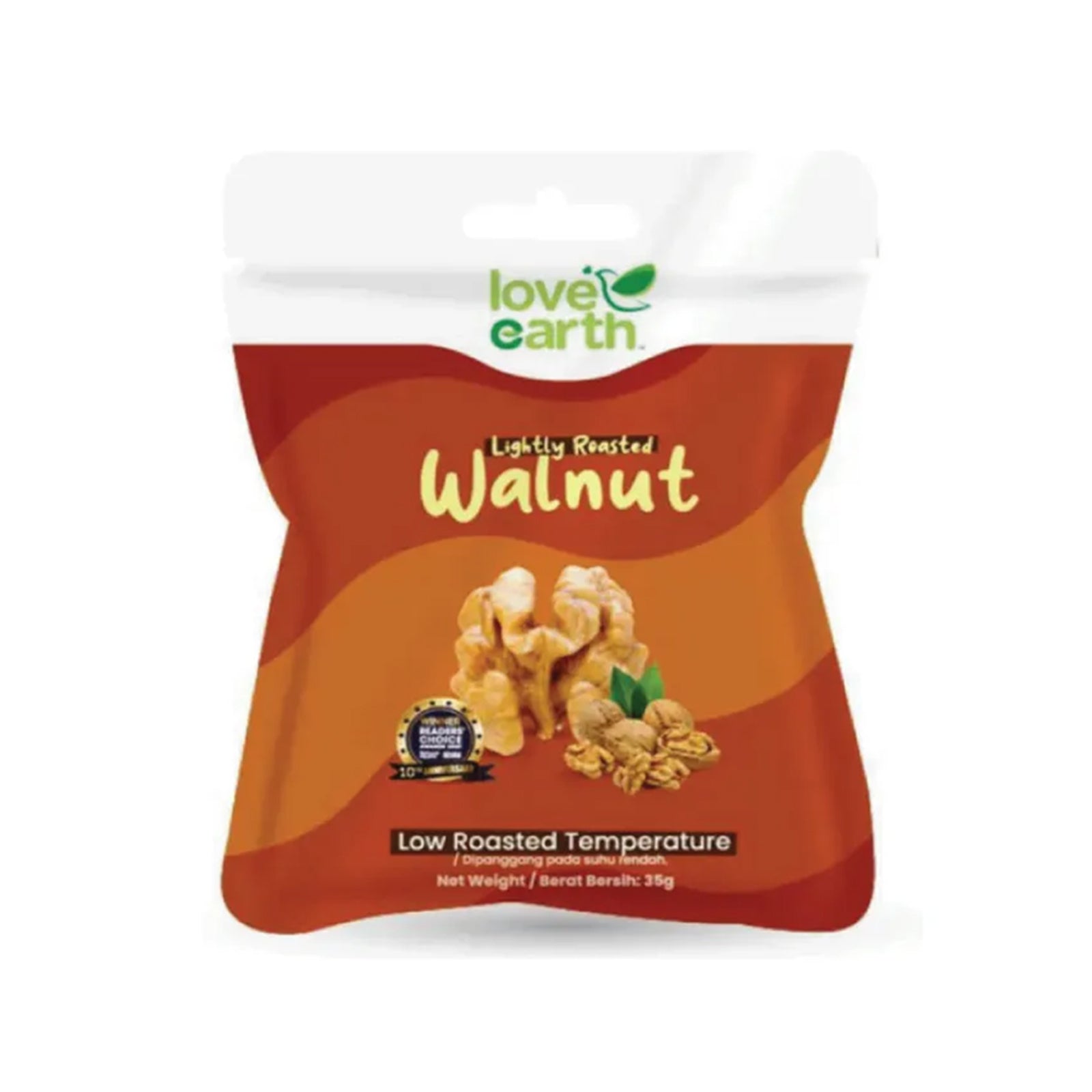 Love Earth Lightly Roasted Walnut Snack Pack 40g