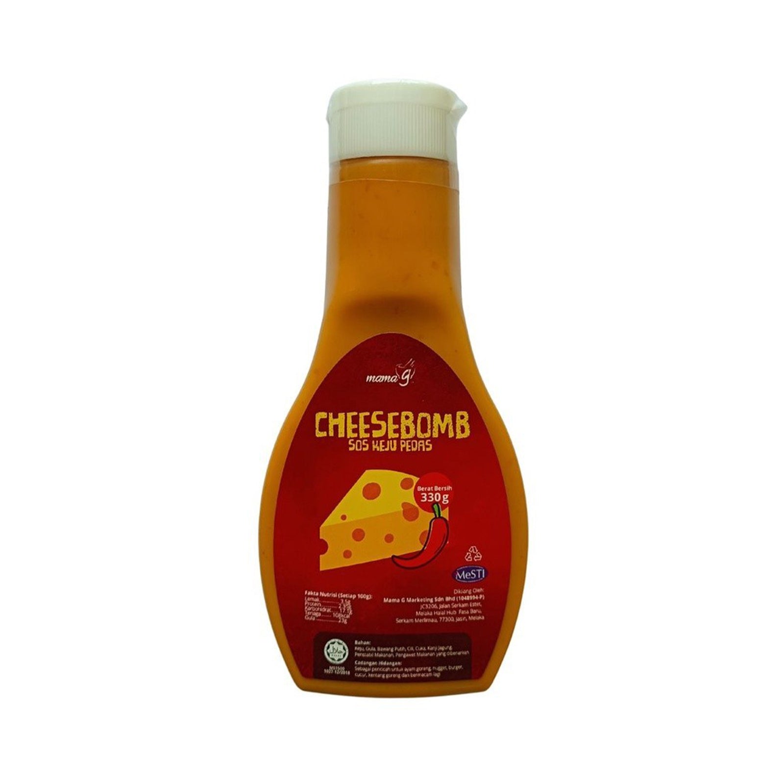 Mama G Sos Keju Pedas Cheesebomb 330g