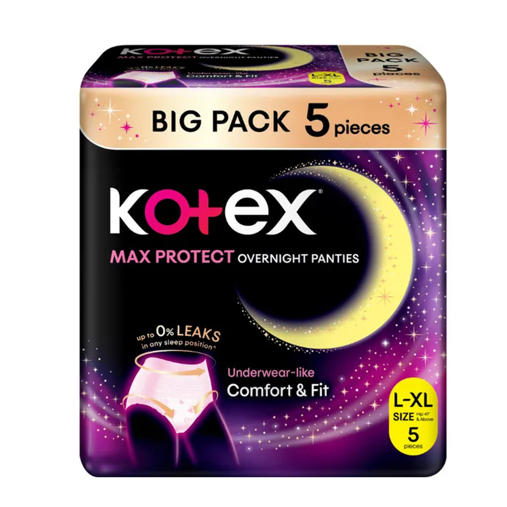 Kotex Overnight Panties L To Xl 5sheets