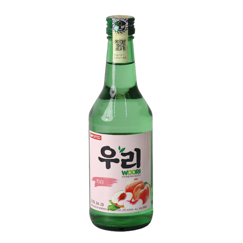 Woori Korean Soju Peach 16% 360ml