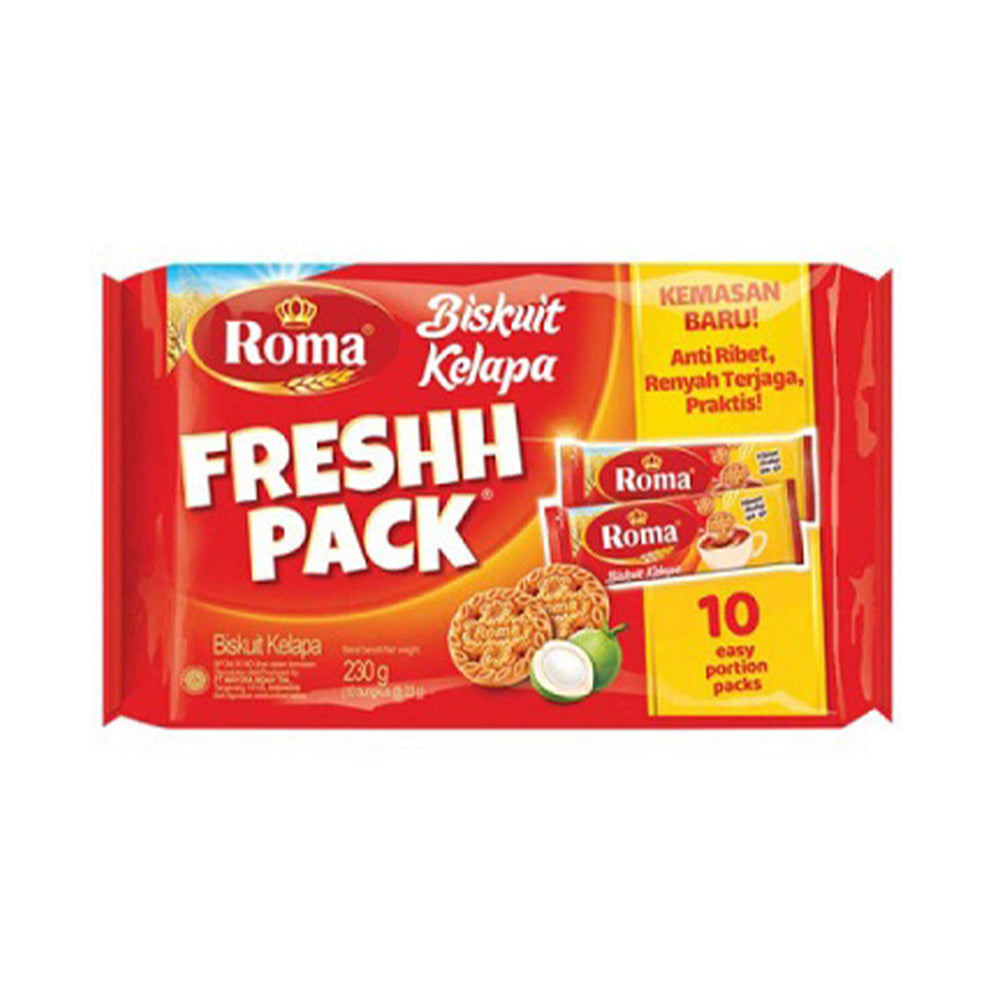 Roma Kelapa Bisucit Fresh Pack 23g x 10