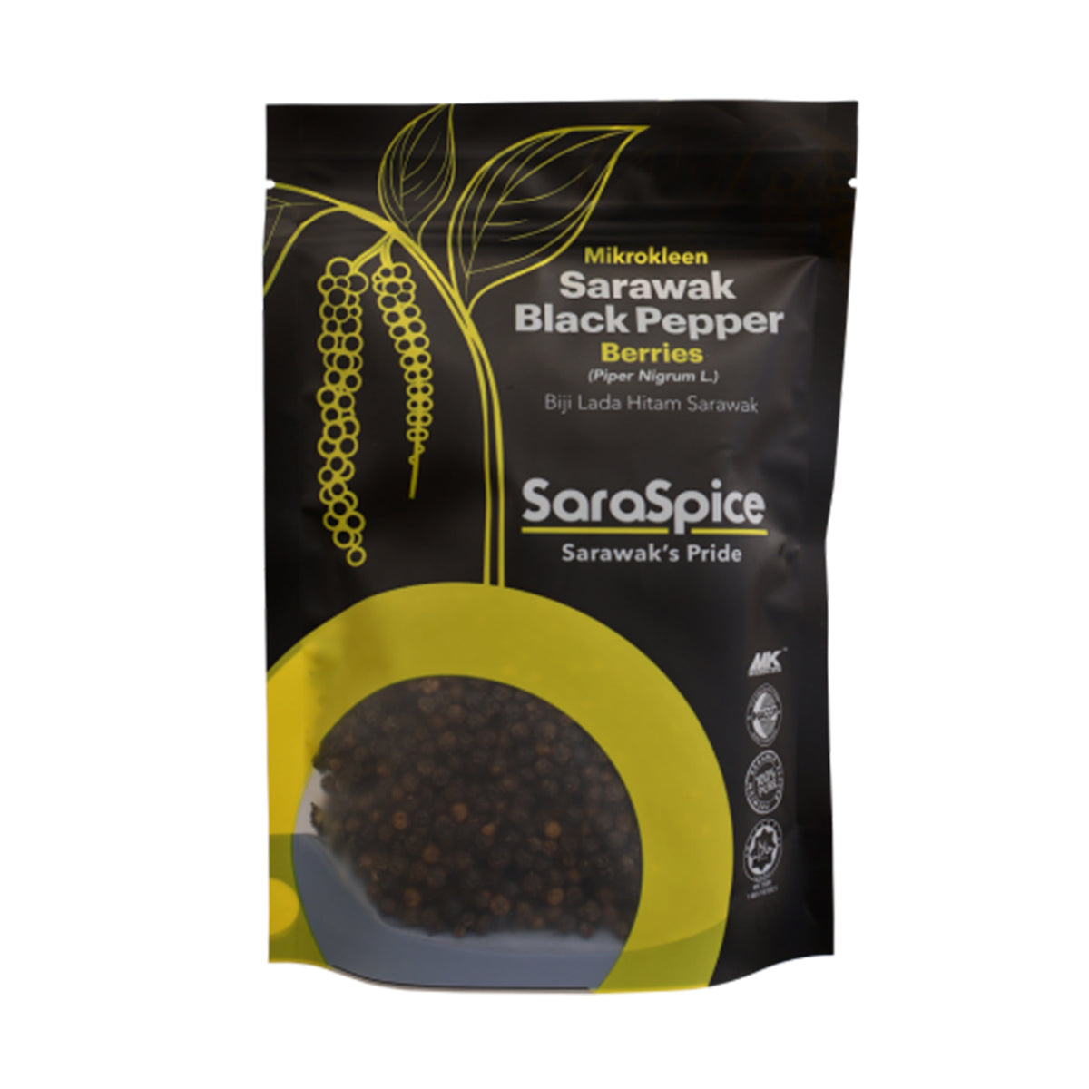 Saraspice Black Pepper Soft Pack Berries 200g