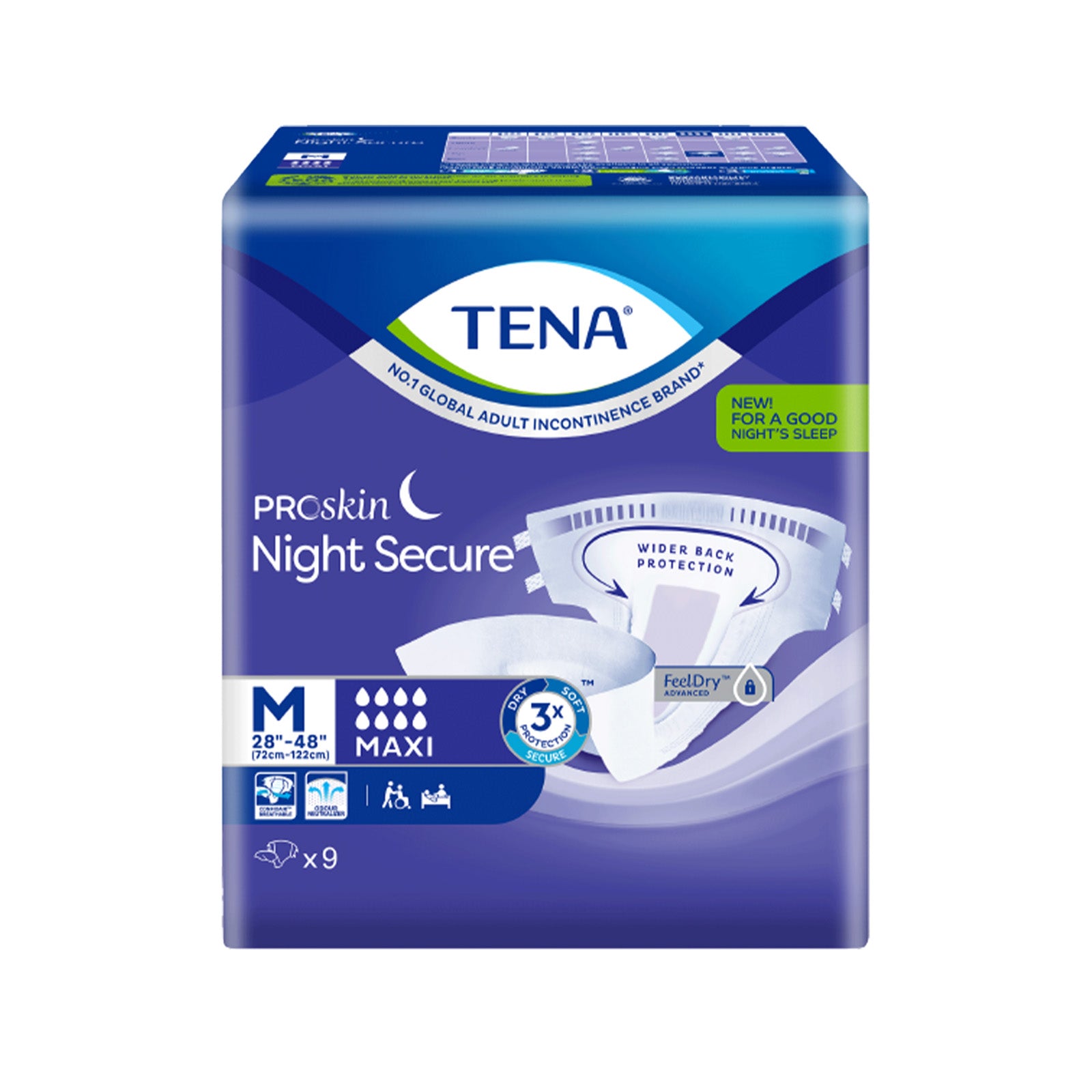 Tena Proskin Night Secure Adults Diaper (Large) 8pcs/pack