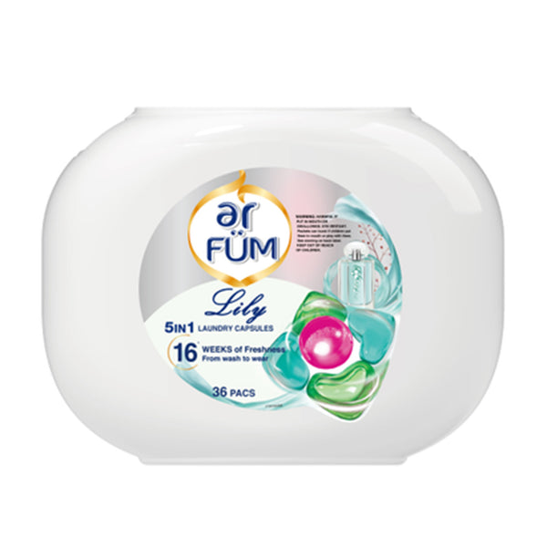 Ar Fum 5 In 1 Laundry Capsule Lily 36pcs/pack (highest price)