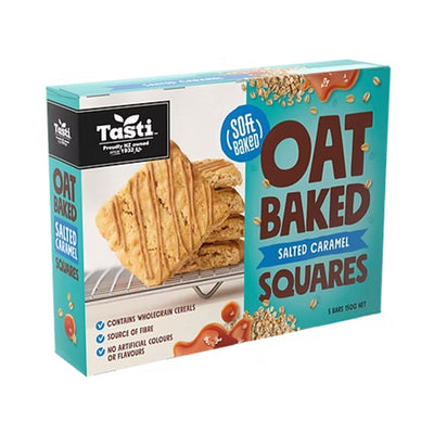 Tasti Oat Baked Squares Salted Caramel 150g