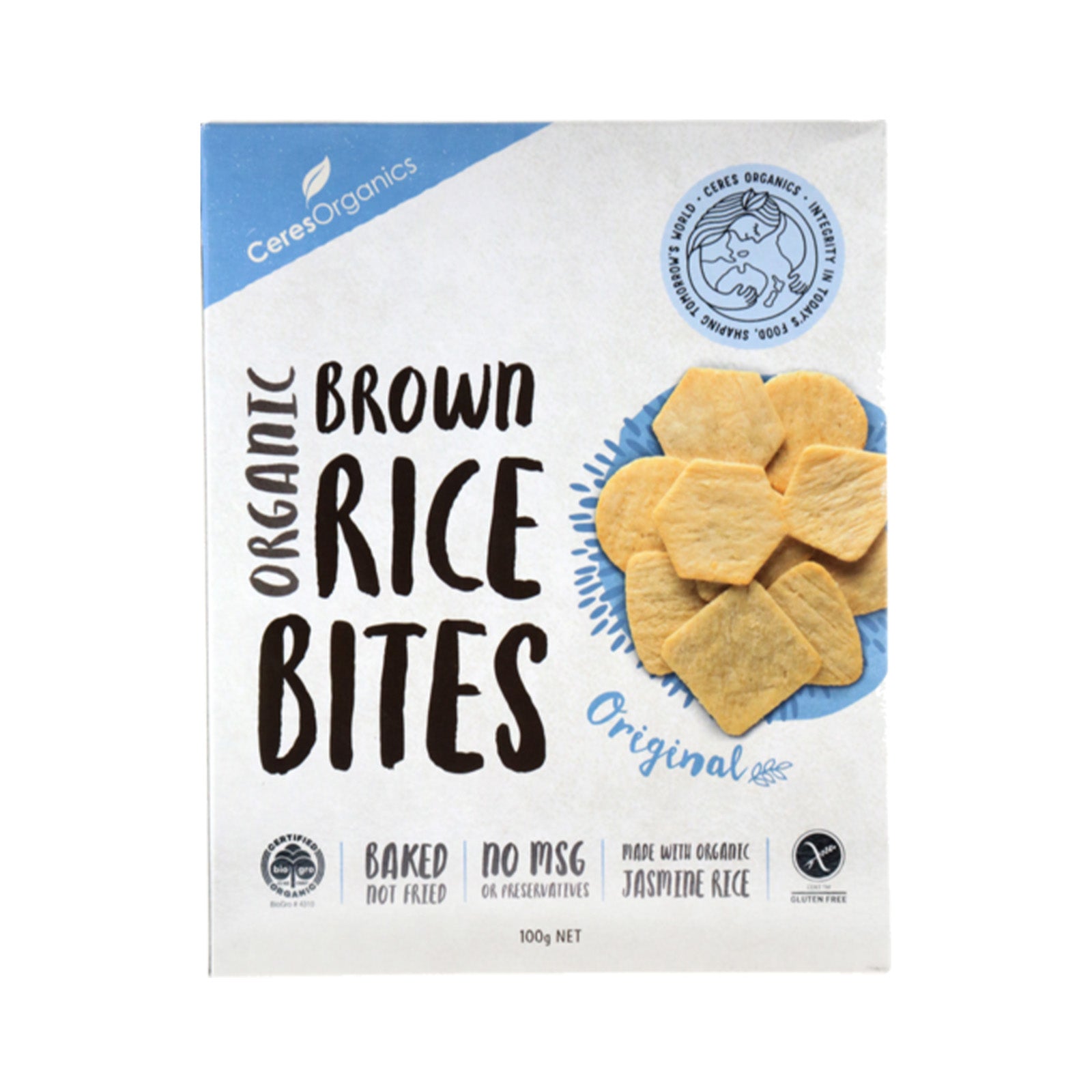 Ceres Organic Rice Bites Sea Salt 100g