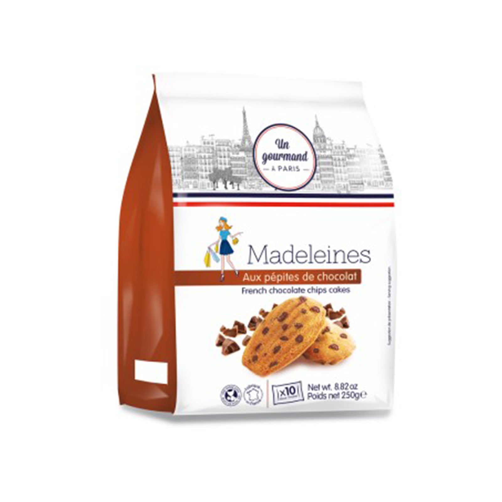 Un Gourmand Madeleines Chocolate Chips 250g