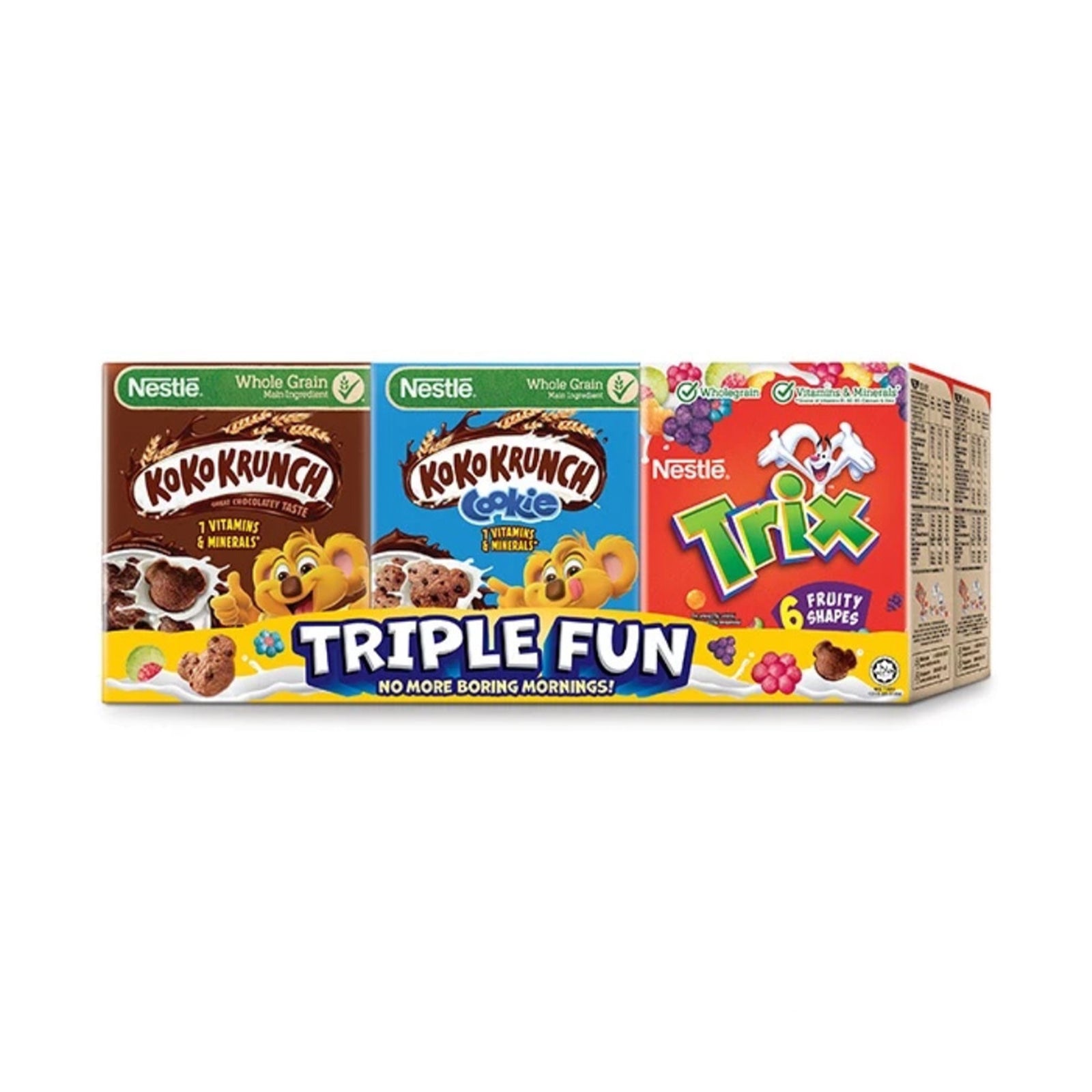 Nestle Triple Fun Pack Cereal 130g x 6