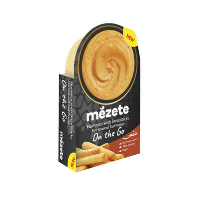 Mezete Hummus with Roasted Red Pepper 92g