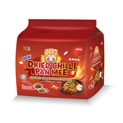 Vit Pan Mee Goreng Pedas Chilli Udang Kering 93g x 4