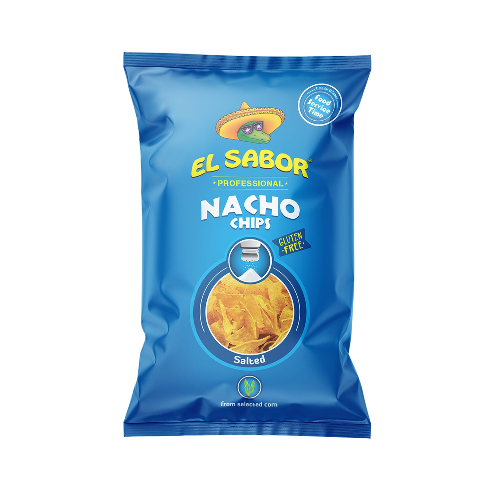 El Sabor Salted Nacho Chips 225g
