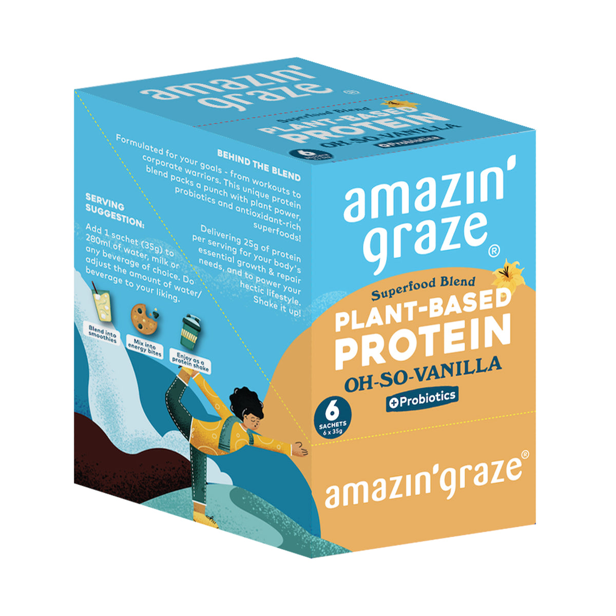 Amazin Graze Protein Blend Oh-So-Vanilla 35g x 6