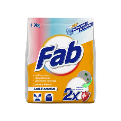 Fab Laundry Powder Anti-Bac 1.9kg