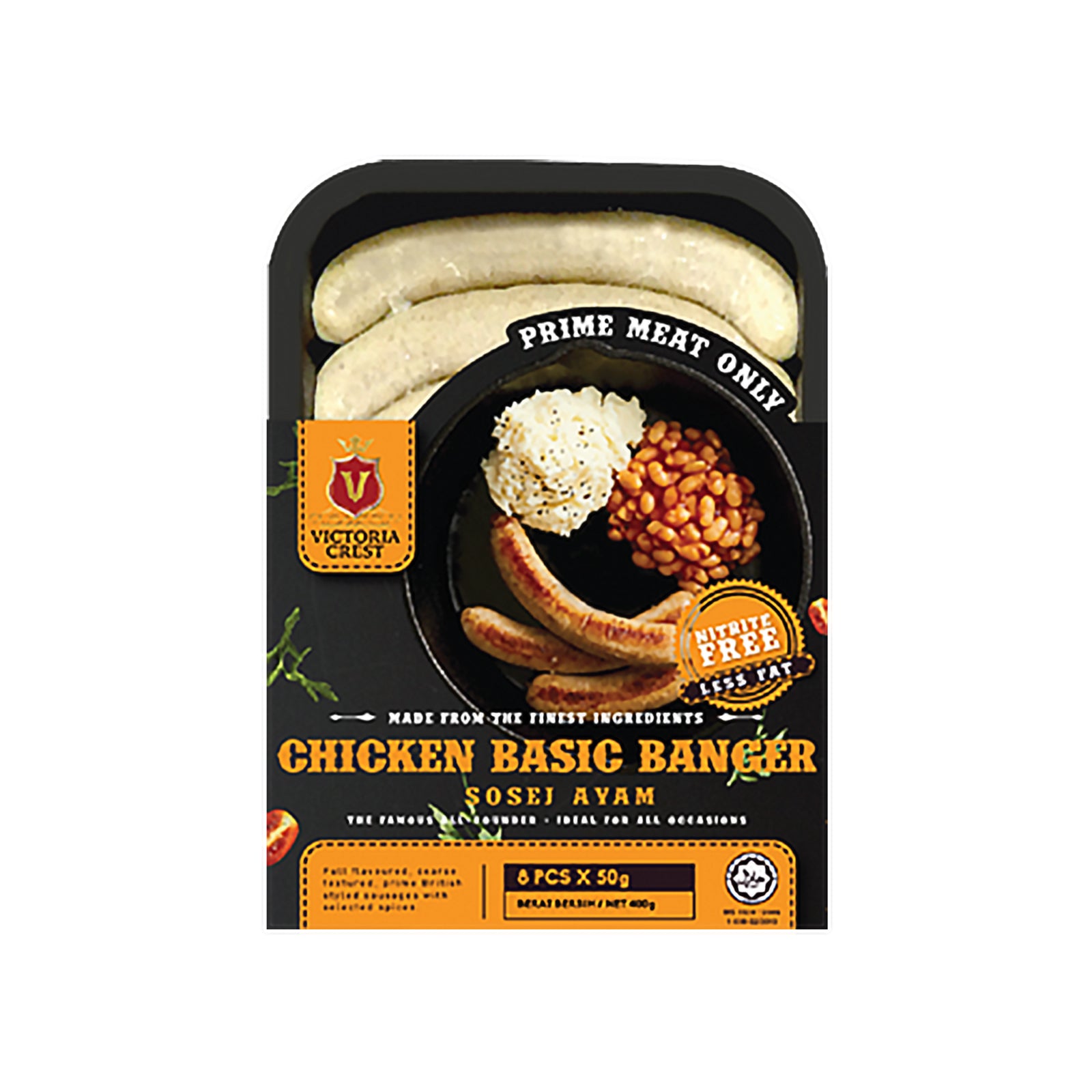 Victoria Crest Beef Basic Banger 8pcs/pack