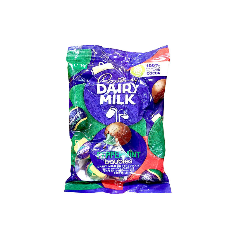 Cadbury Dairy Milk Peppermint Baubles 114g