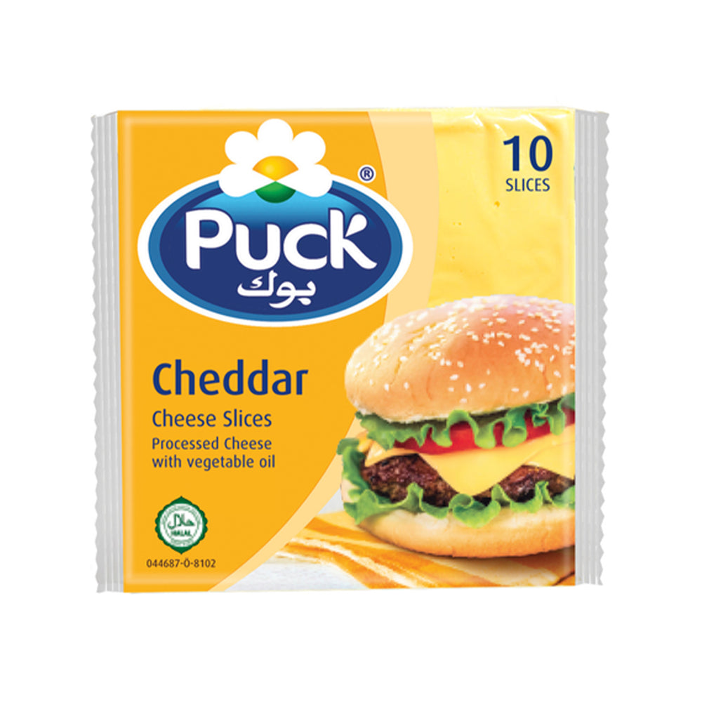 Puck Cheddar Slice Cheese 10pcs/pack 200g