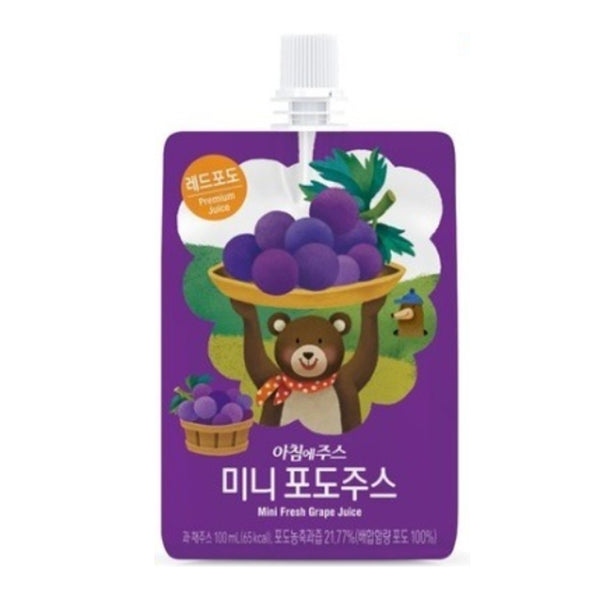Seoul Milk Grape Juice Mini Pouch 100ml (highest price)