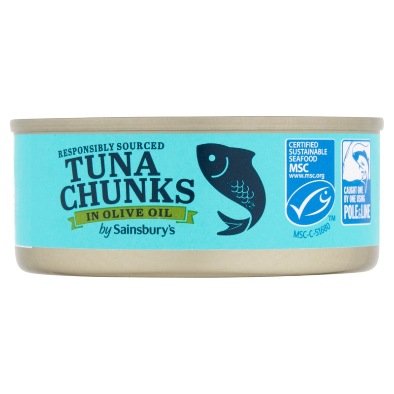 Sainsburys Tuna Chunks Olive Oil 145g