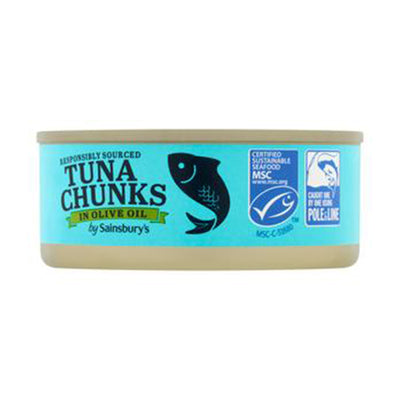 Sainsburys Tuna Chunks Olive Oil 145g