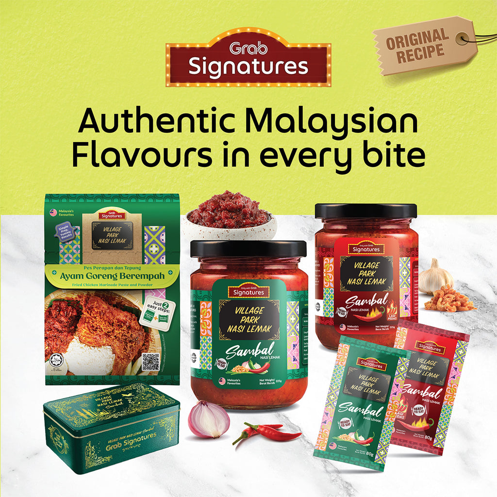 Grab Signatures Village Park Nasi Lemak Sambal Giftbox 1 set