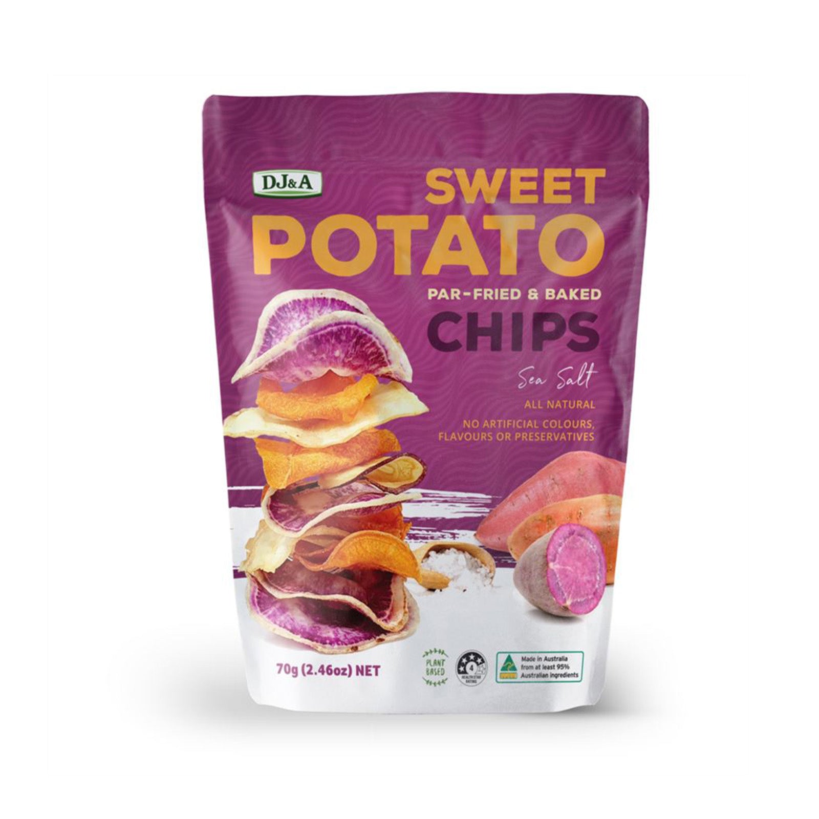 DJ and A Fried Chips Sweet Potato 70g