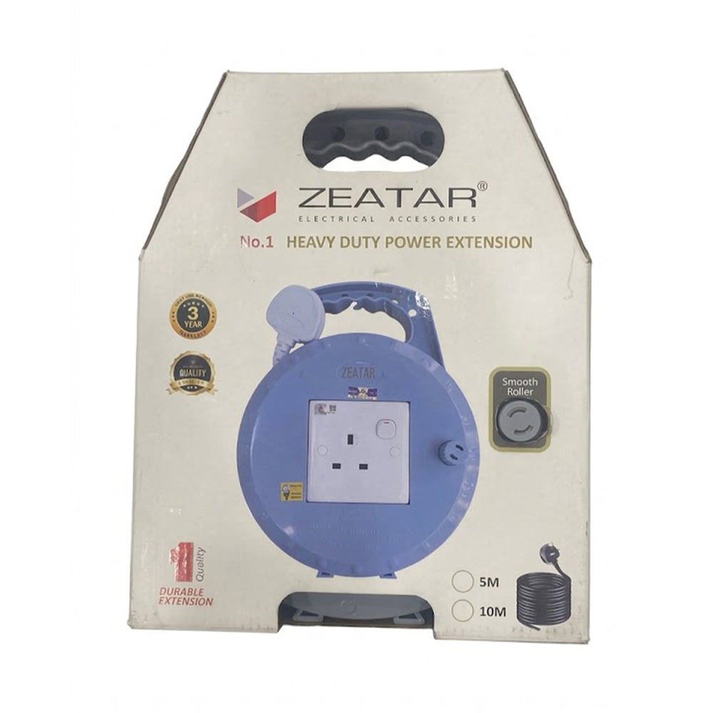 Zeatar Heavy Duty Cable Reel Full Sirim 5M 1unit