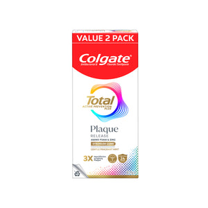 Colgate Total Plaque Realase Gentle Fragrant Mint Toothpaste 95g x 2