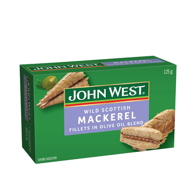 John West Wild Scot Mackerel Olive Oil Blend 125g