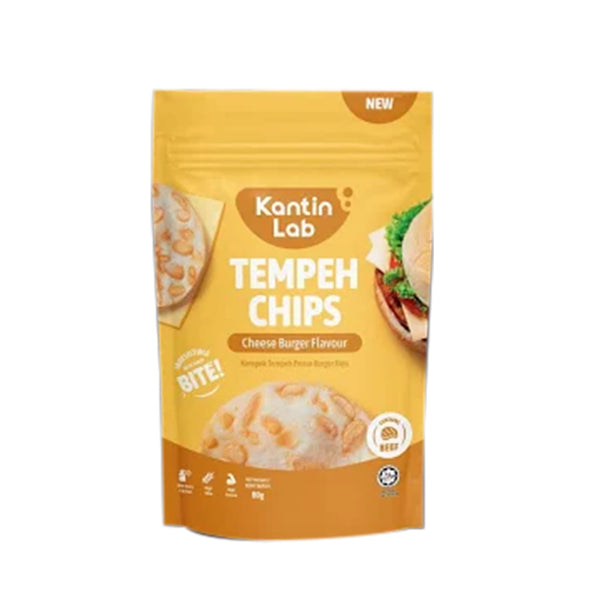 Kantin Lab Cheese Burger Flavoured Tempeh Chip 80g