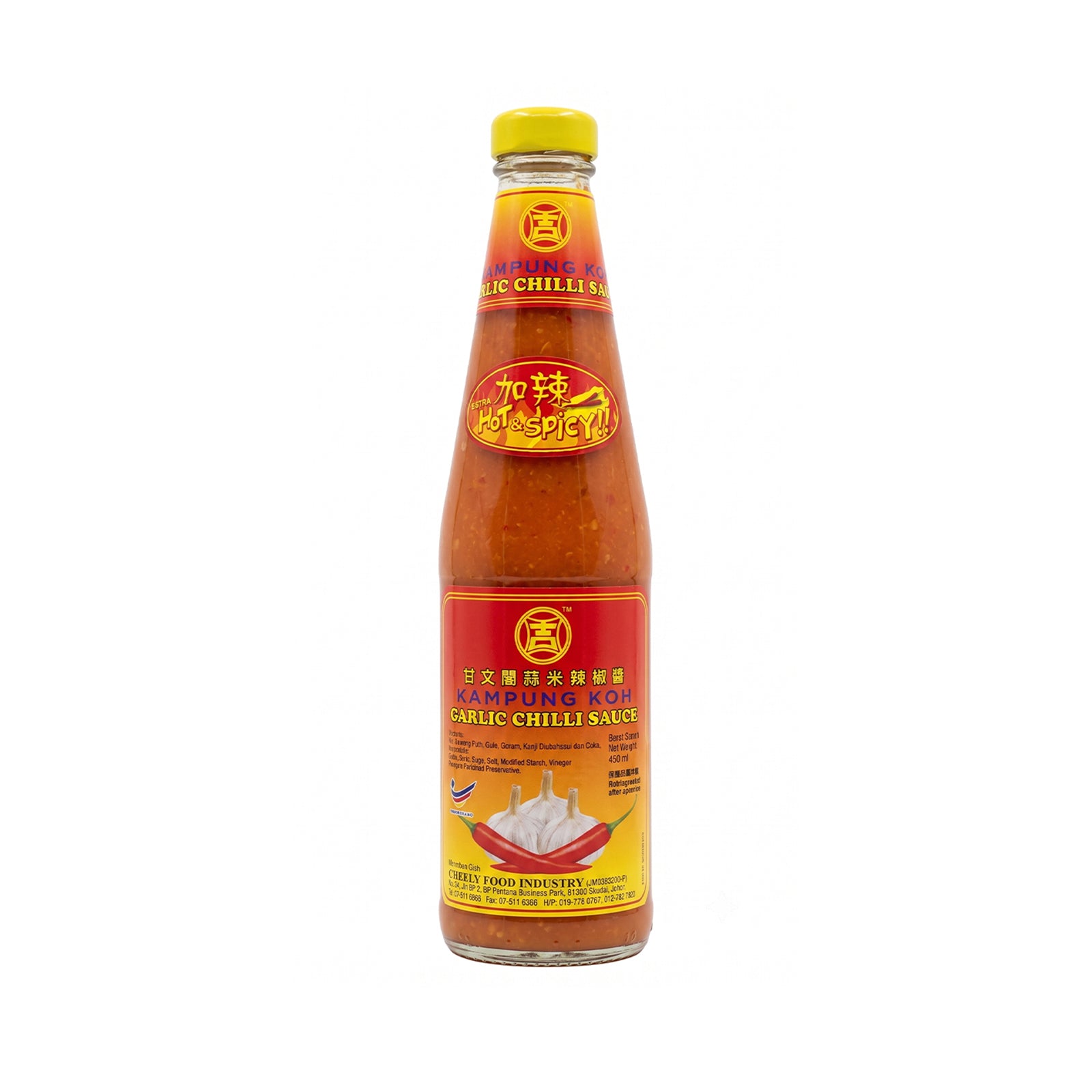 Cheely Kampung Koh Garlic Chilli Sauce 450ml