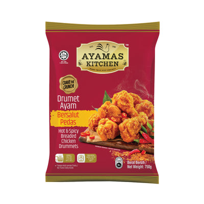 Ayamas Kitchen Hot & Spicy Breaded Chicken Drummet 750g