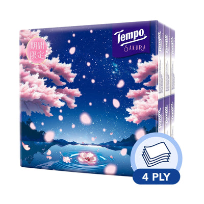 Tempo Petit Sakura Hanky Pack 7pcs x 18