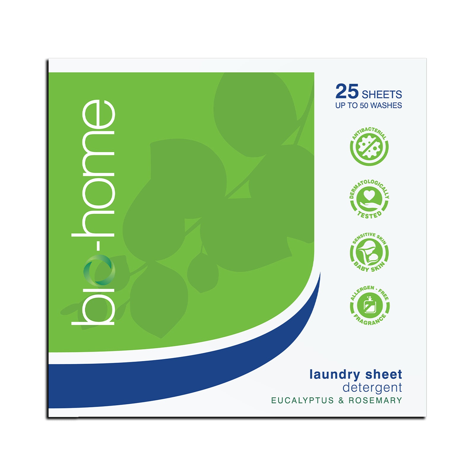 Bio Home Laundry Sheet Detergent Eucalyptus & Rosemary 25pcs/pack