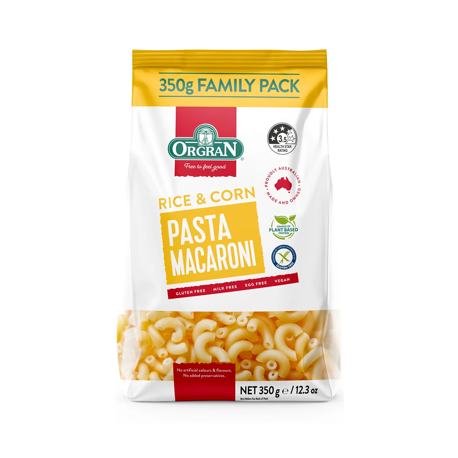 Orgran Rice and Corn Macaroni 350g