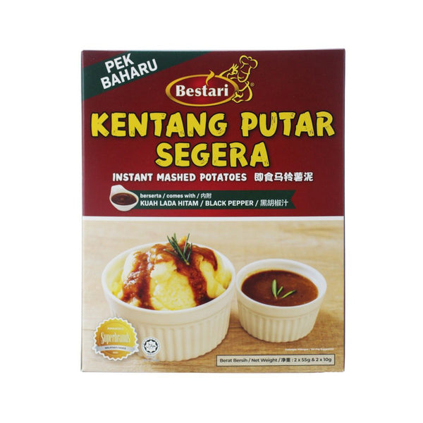 Bestari Instant Mash Potato Black Pepper Gravy 130g
