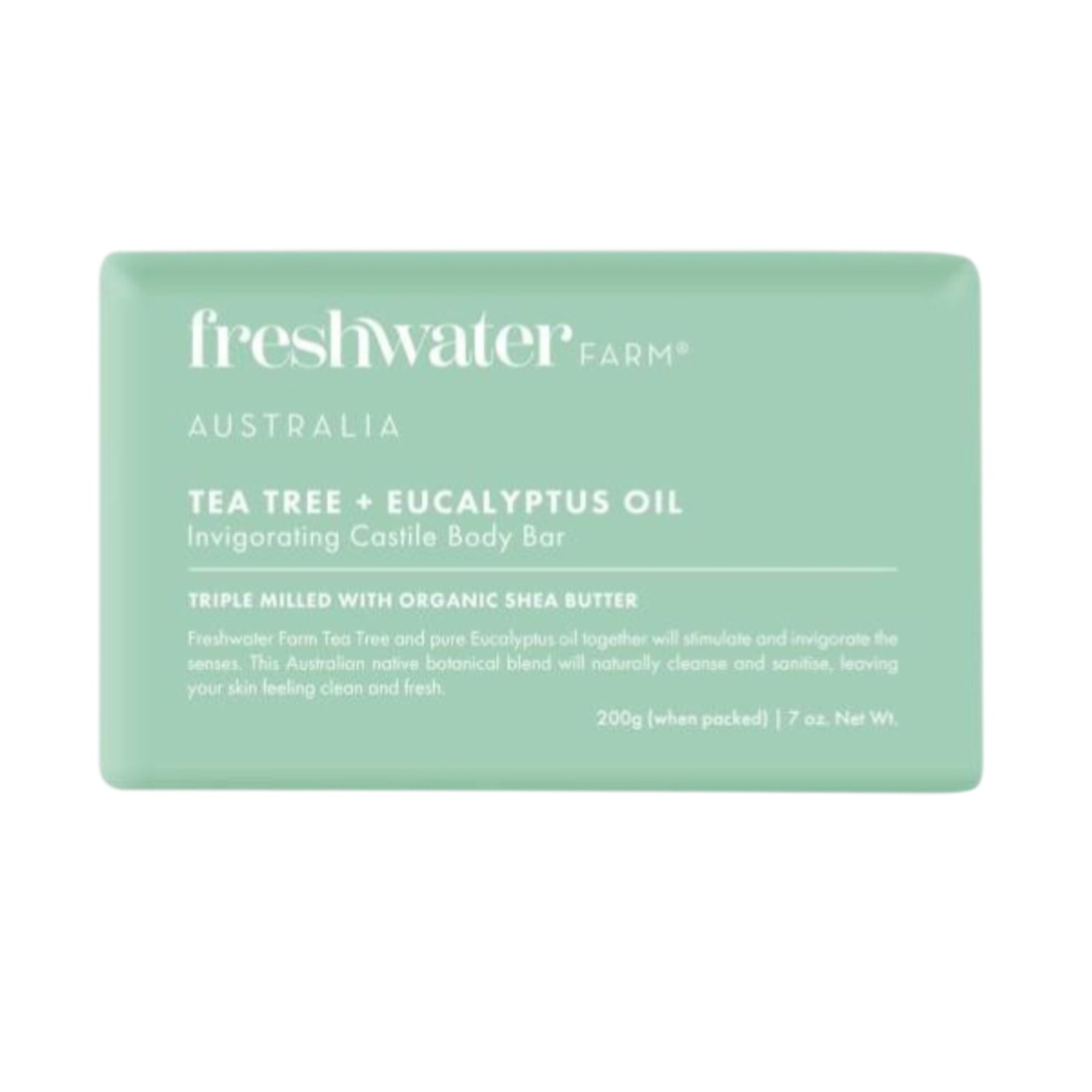 Freshwater Tea Tree and Eucalyptus Oil Soap Bar 200g
