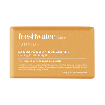 Freshwater Sandalwood and Kunzea Oil Soap Bar 200g
