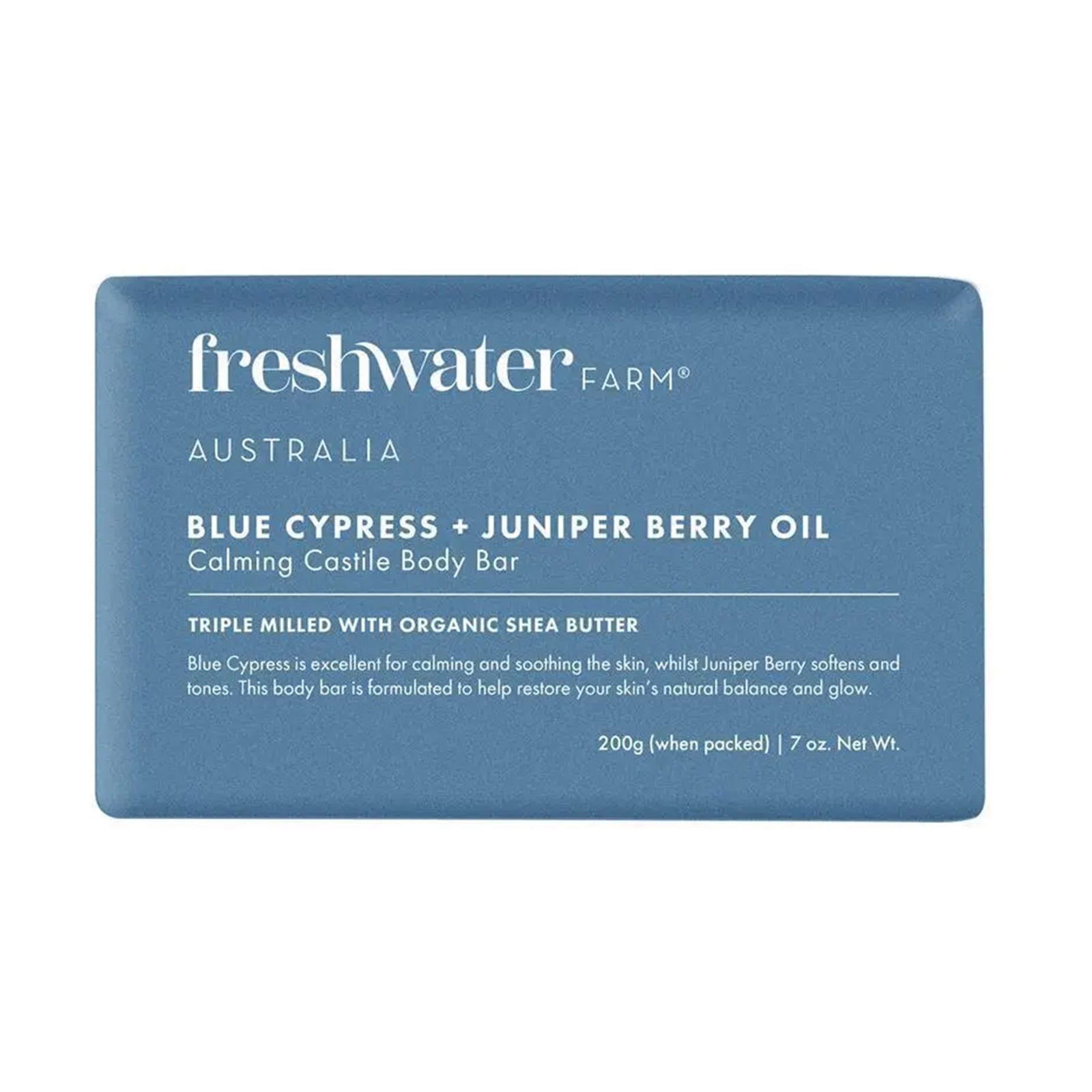 Freshwater Blue Cypress and Juniper Berry Soap Bar 200g