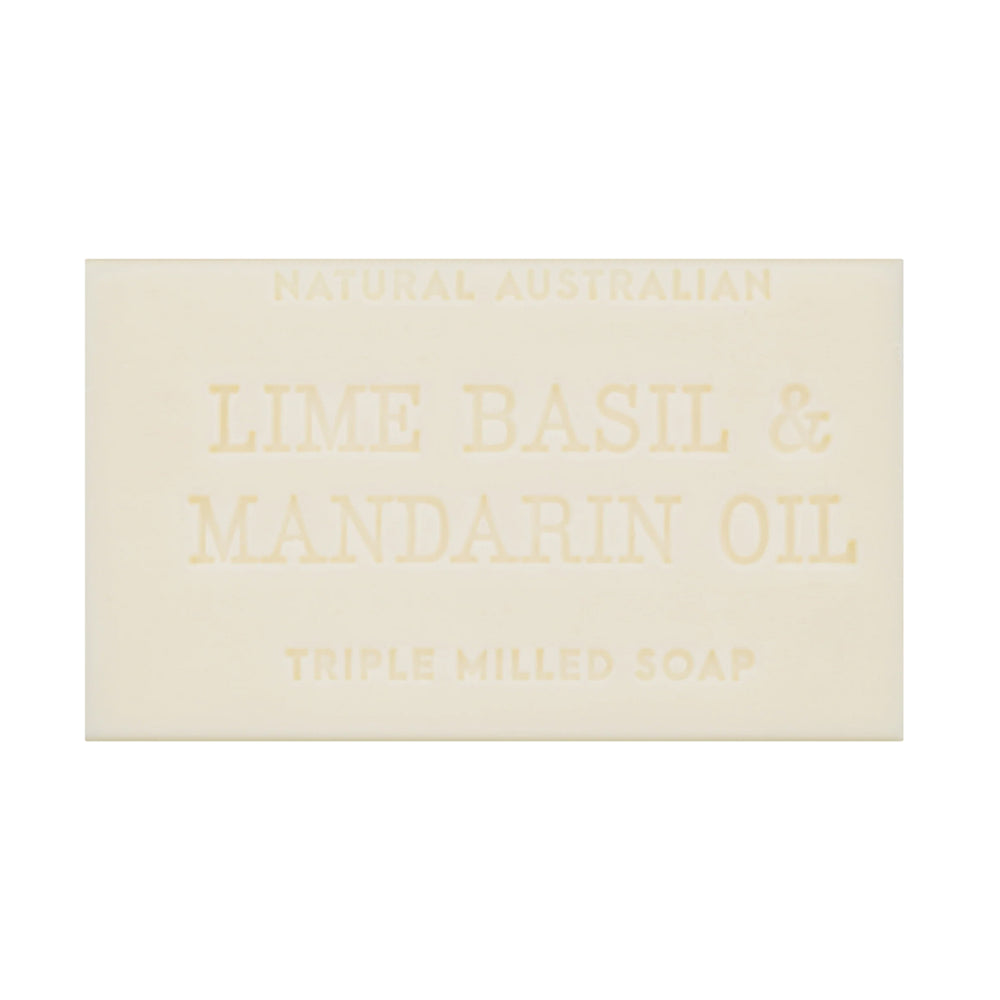 Natural Australian Lime, Basil and Mandarin Soap 200g