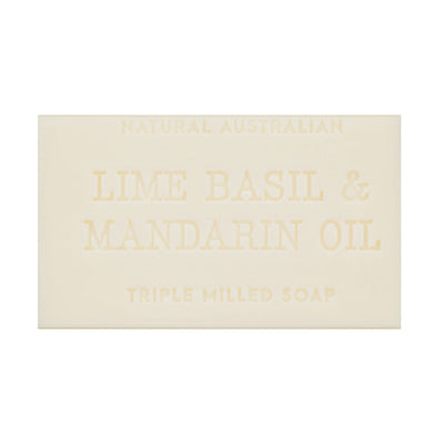 Natural Australian Lime, Basil and Mandarin Soap 200g