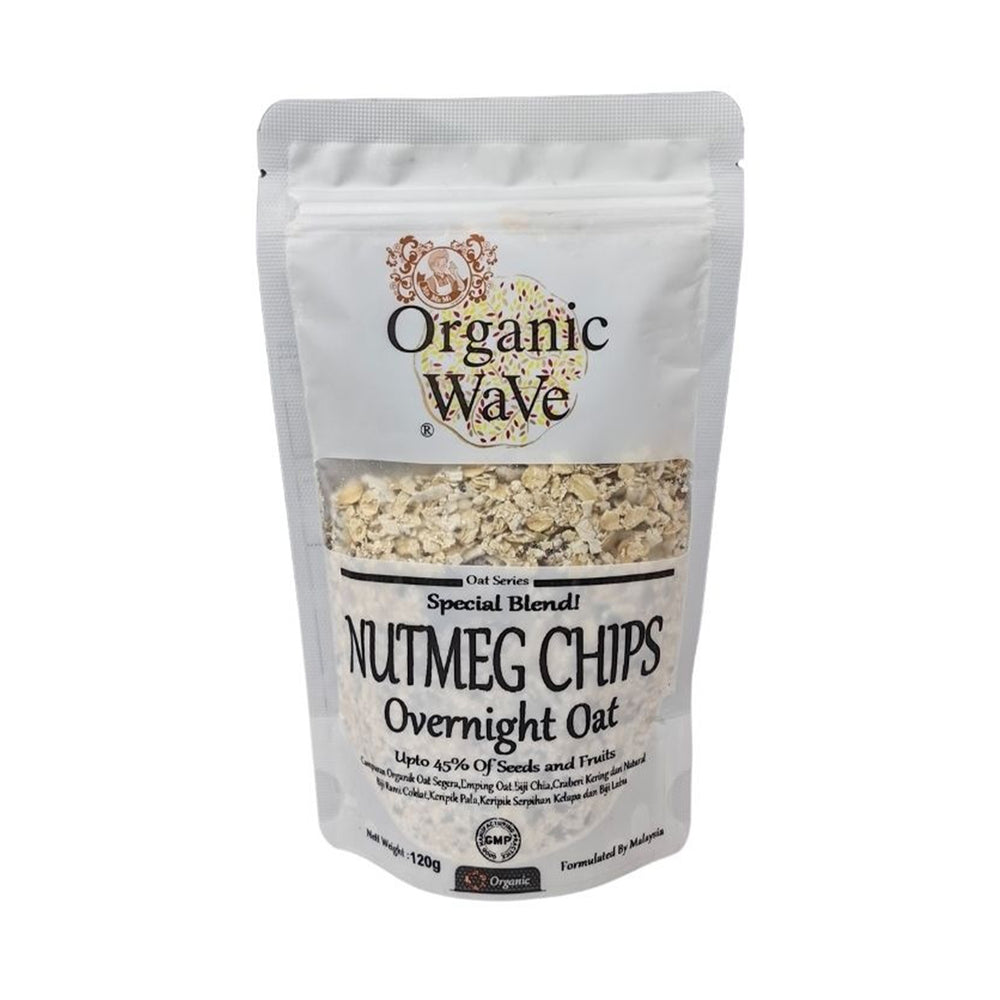 Mamami Organic Nutmeg Chips Overnight Oats 120g