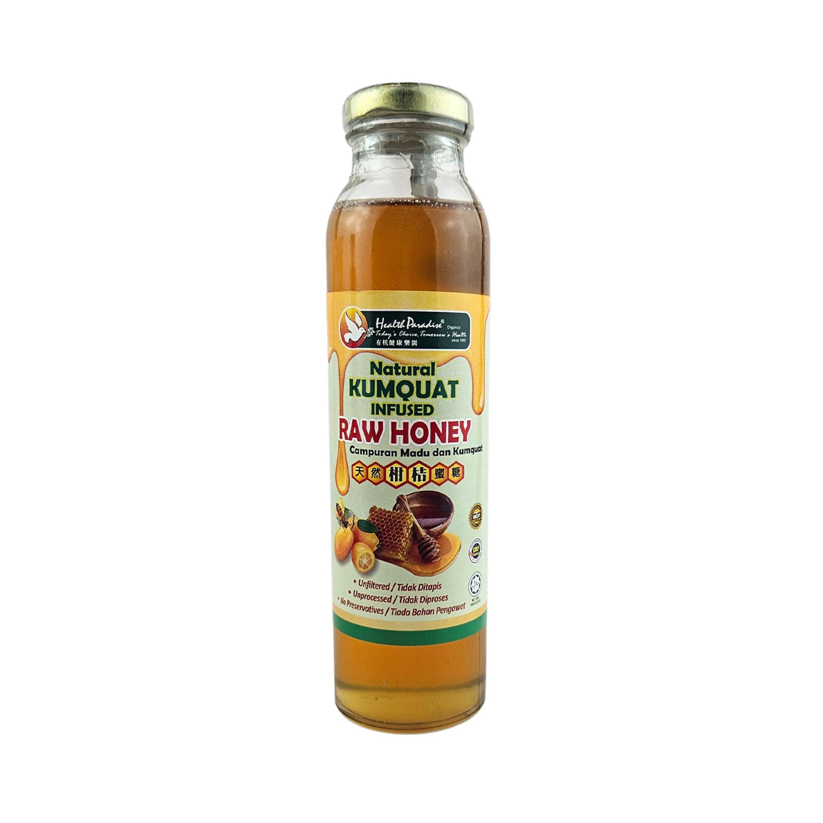 Health Paradise Natural Kumquat Infused Honey 410g