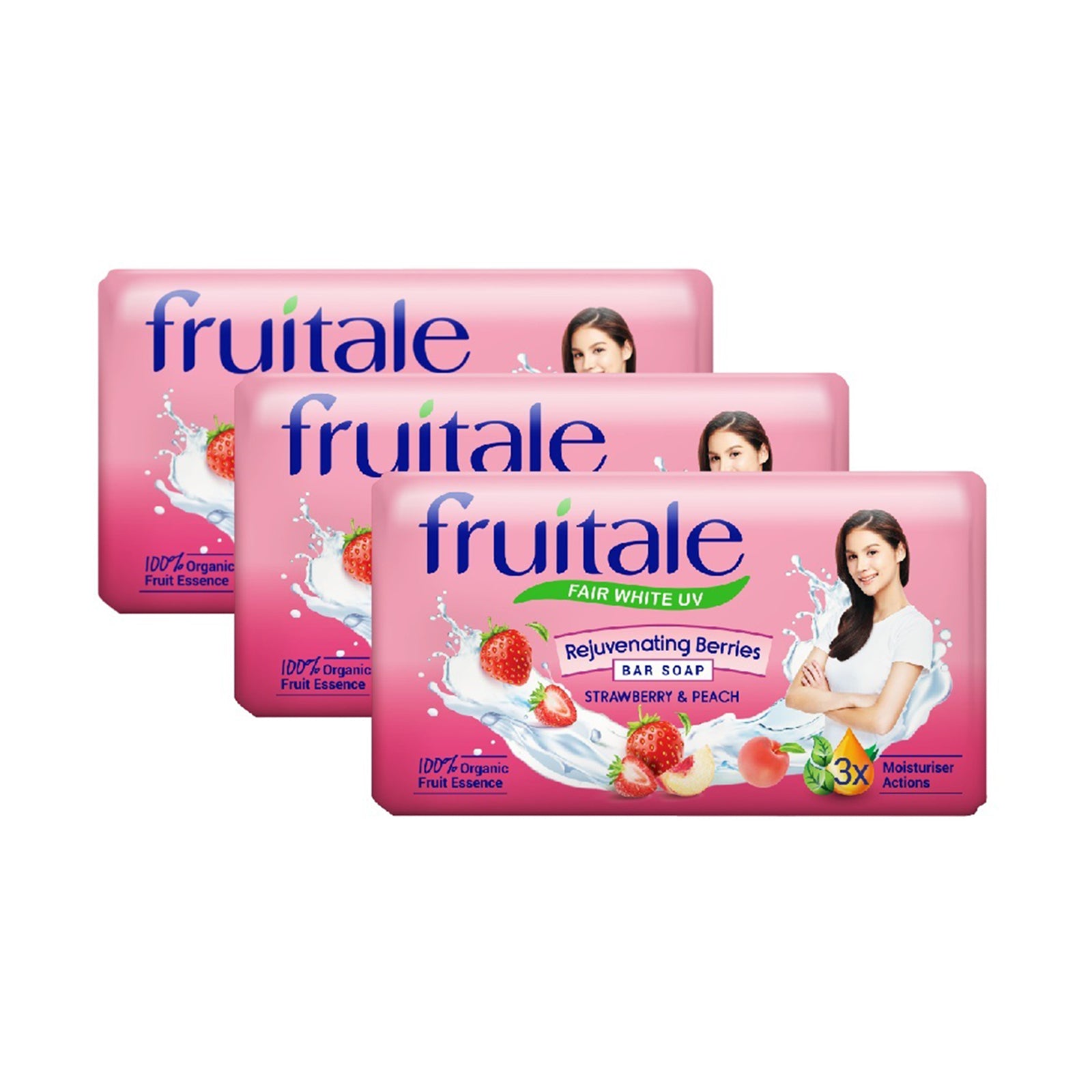 Orchid Fruitale Strawberry Soap 70g x 3