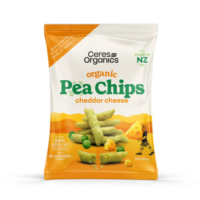 Ceres Pea Chips Cheddar Cheese 100g